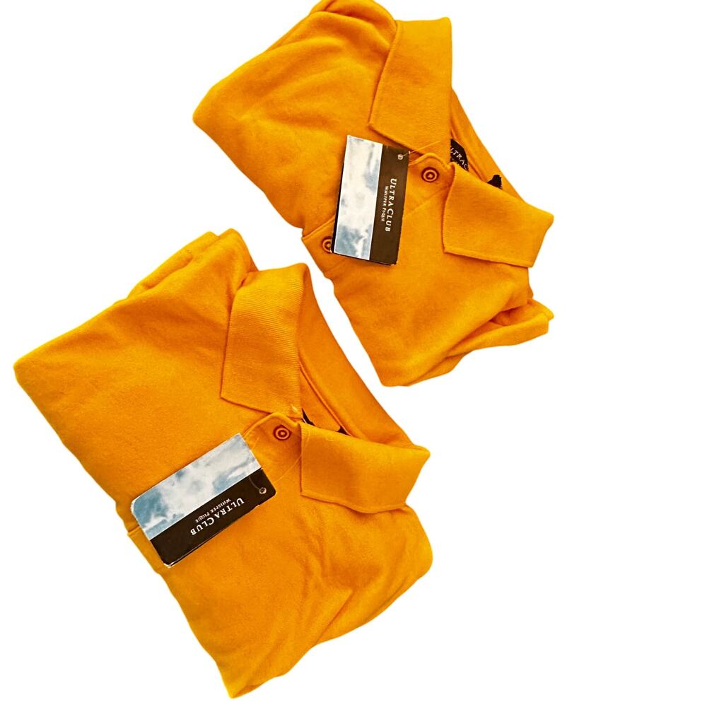 2 Pack Yellow Large Polos NWT